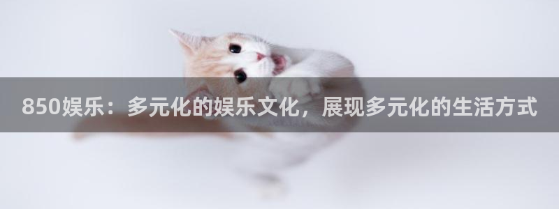 竞彩澳客网：850娱乐：多元化的娱乐文化，展现多元化的生活方式